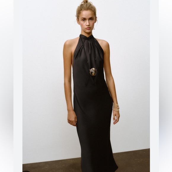Zara Dresses & Skirts - Zara NWT black halter dress 8807/399